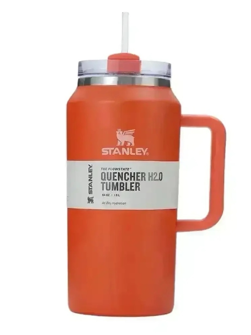 Stanley orange 🍊 Insulated Travel Mug with Handle 64oz jug large new quencher